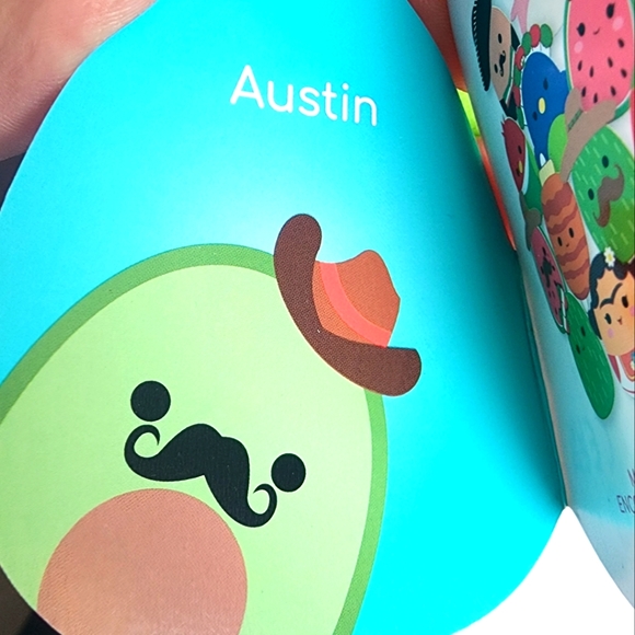 AUSTIN 🥑 the Avacado Boy with Mustache Original Squishmallow by Kelly Toy NWT - Picture 4 of 9